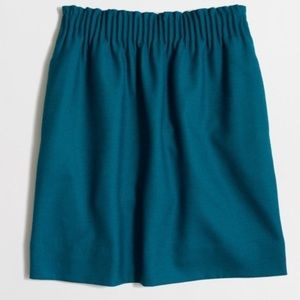 J Crew Factory Teal Sidewalk Skirt